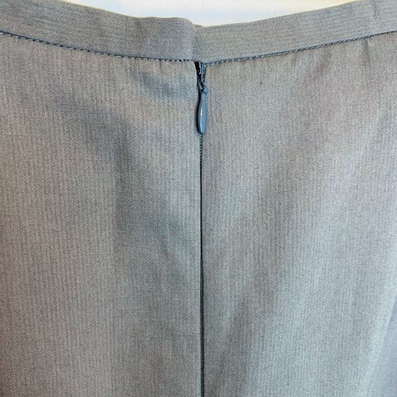 Banana Republic Cotton Linen A-Line Skirt Size 10 Olive Green Made in Italy - Picture 4 of 6